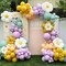 Pastel Daisy Balloon Garland Arch Kit,180Pcs Flower Balloon (Pastel Pink Green Yellow)